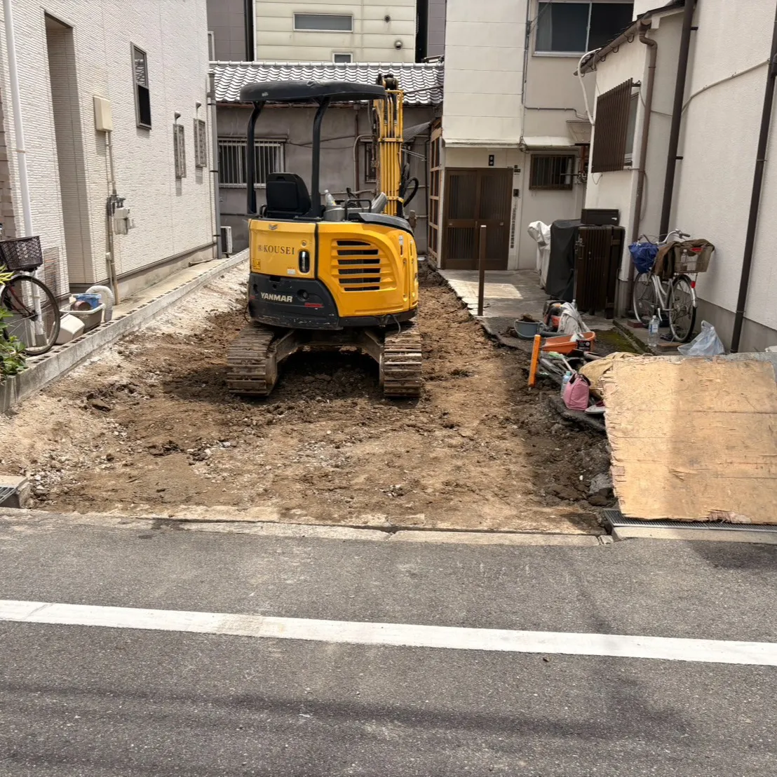 大阪市生野区新今里において、新規物件の販売に向けた準備が着々...